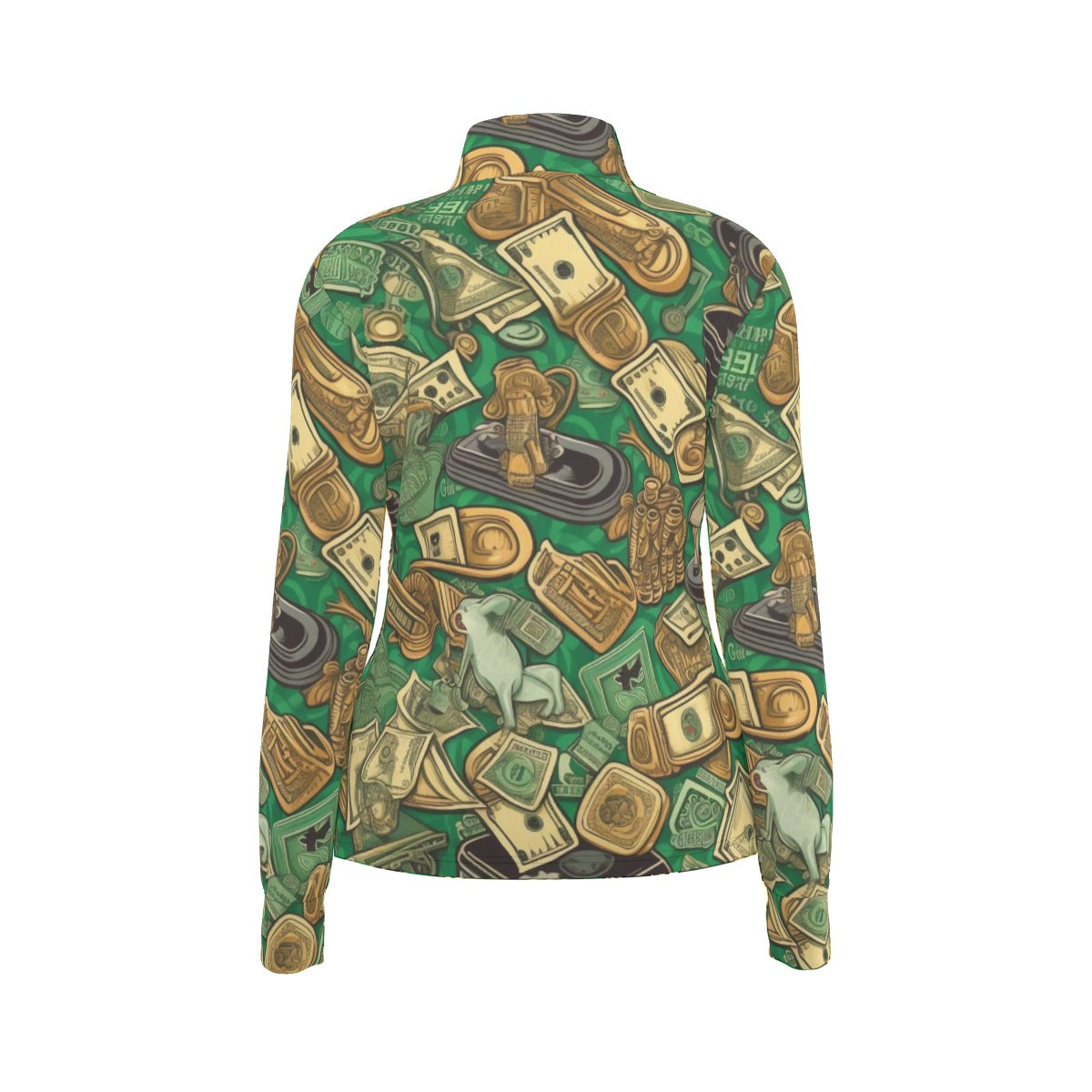 All-Over Print Women's Long Sleeve Thumbhole Jacket
