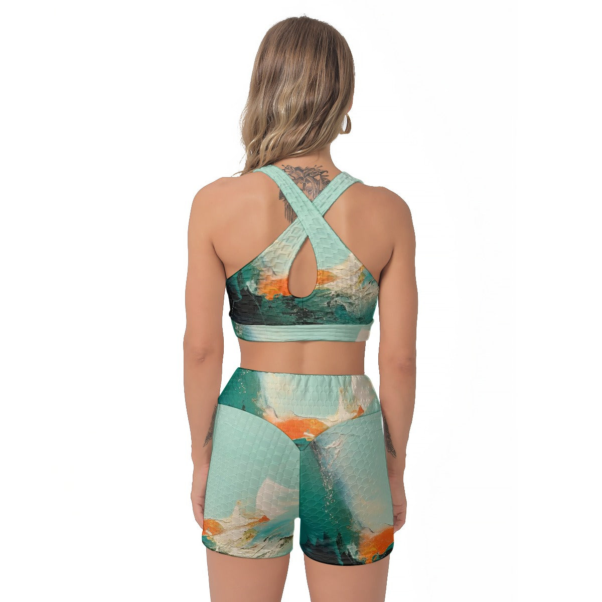 All-Over Print Women's Sports Bra Suit