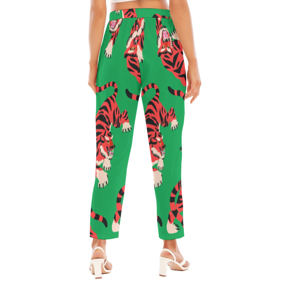All-Over Print Women's Loose Straight-leg Pants