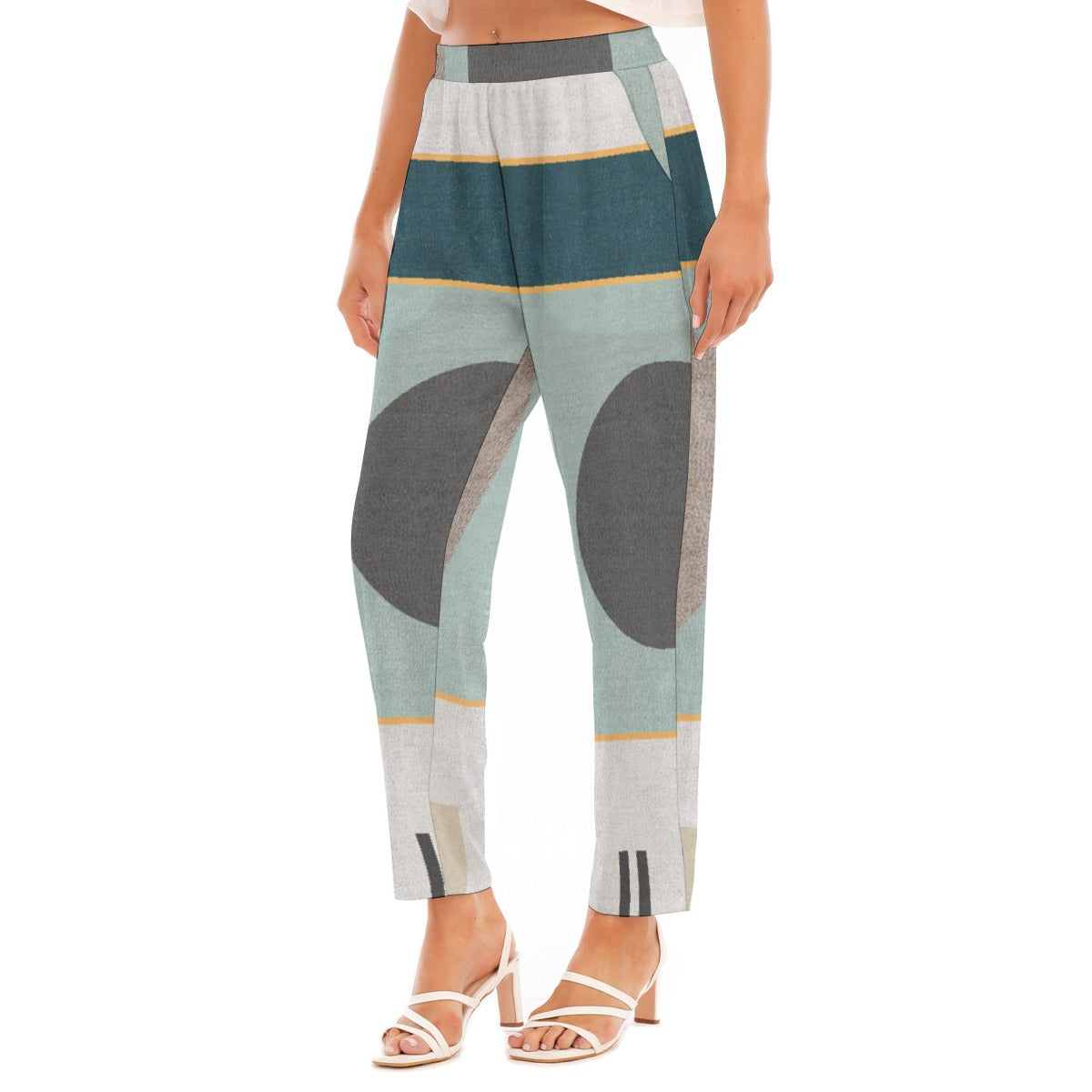 All-Over Print Women's Loose Straight-leg Pants