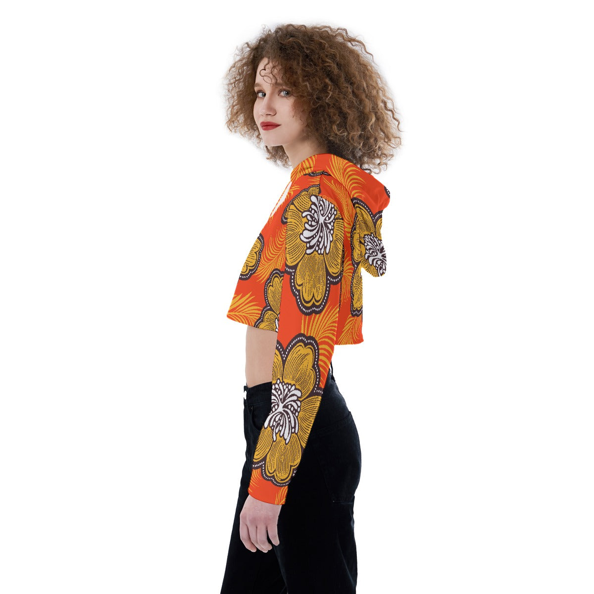 All-Over Print Women's Crop Top Hoodie