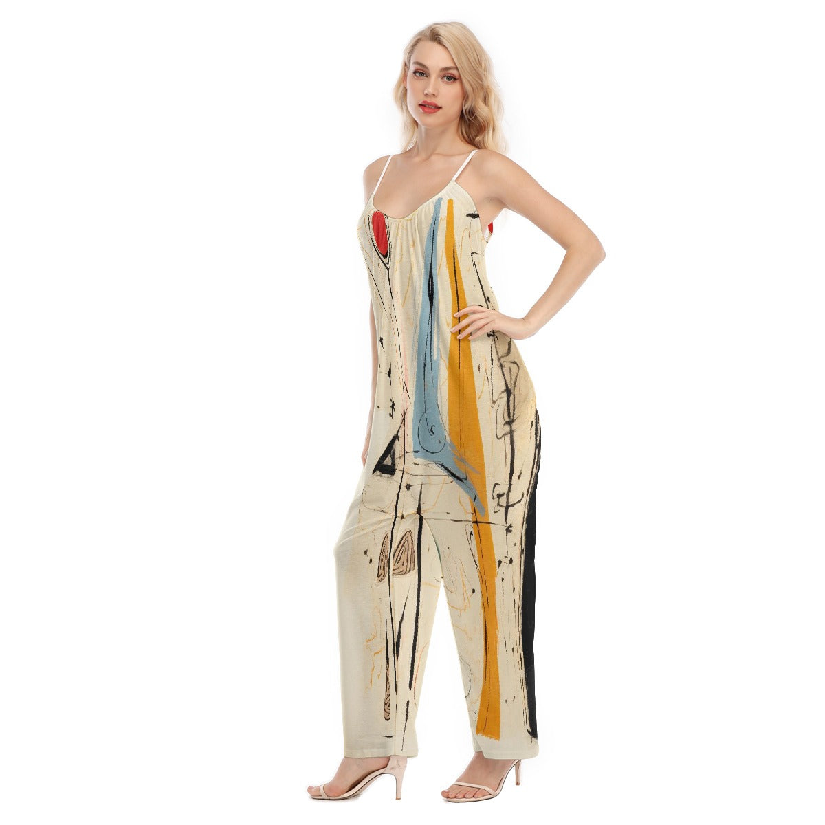 All-Over Print Women's Loose Cami Jumpsuit
