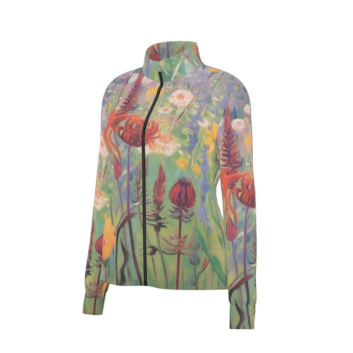All-Over Print Women's Long Sleeve Thumbhole Jacket