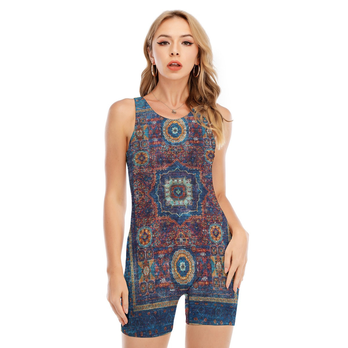 All-Over Print Women's Sleeveless One-piece Swimsuit