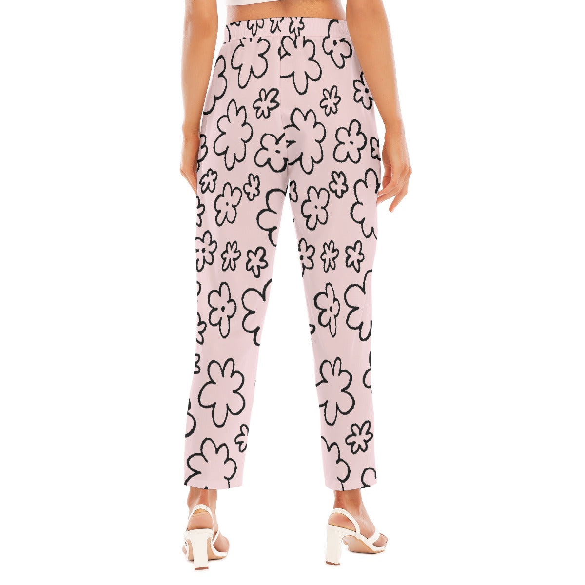 All-Over Print Women's Loose Straight-leg Pants
