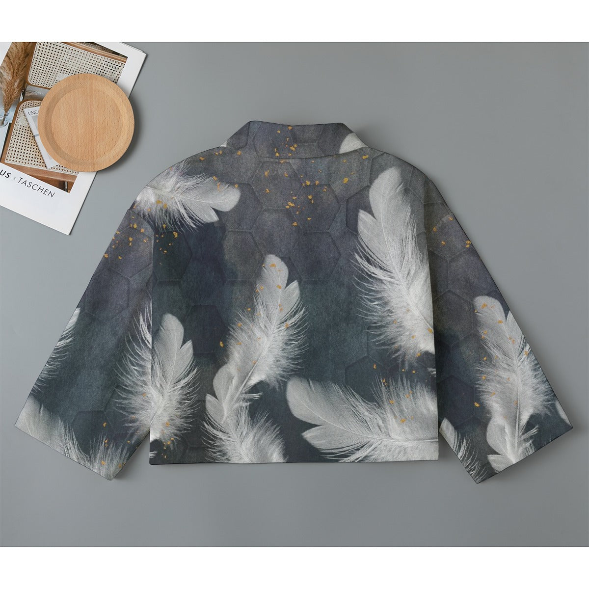All-Over Print Women's Cropped Jacket | 245GSM Cotton