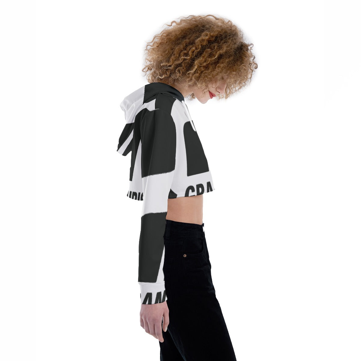 All-Over Print Women's Crop Top Hoodie