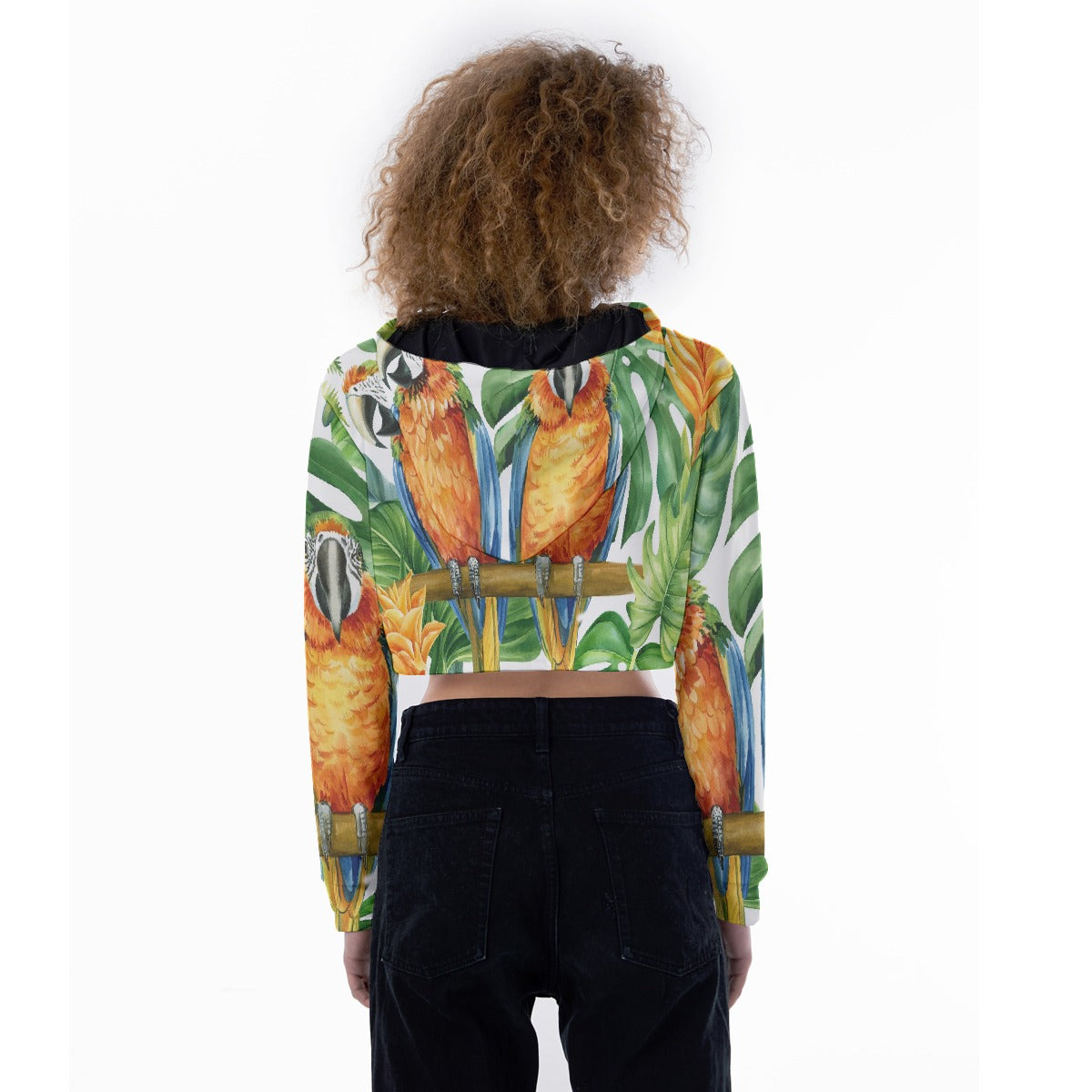 All-Over Print Women's Crop Top Hoodie