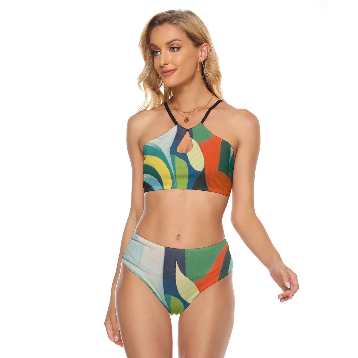 All-Over Print Women's Cami Keyhole One-piece Swimsuit
