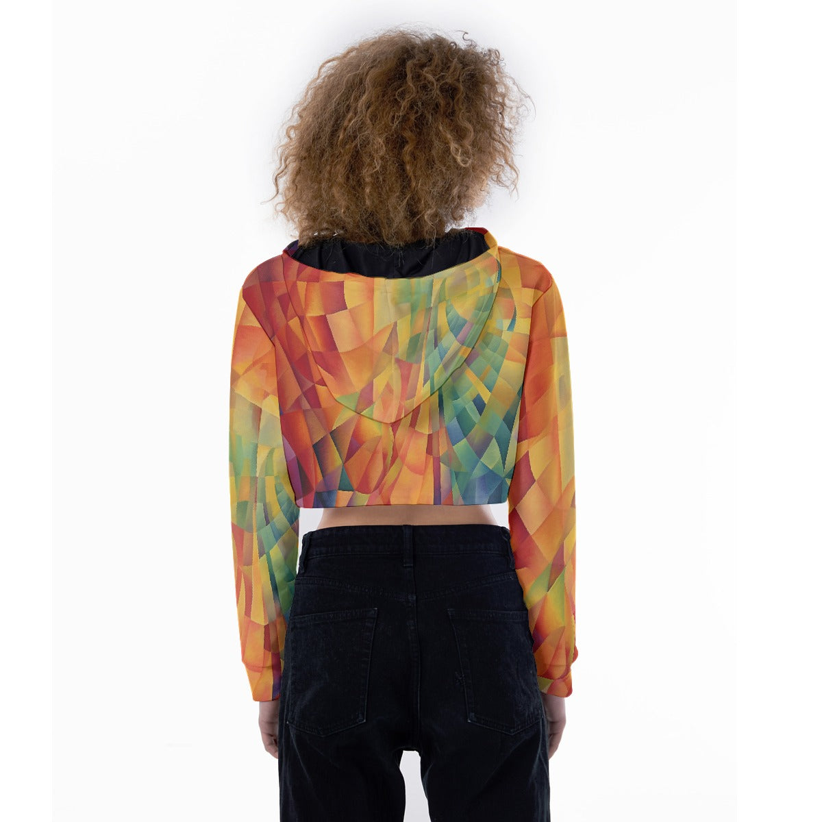 All-Over Print Women's Crop Top Hoodie