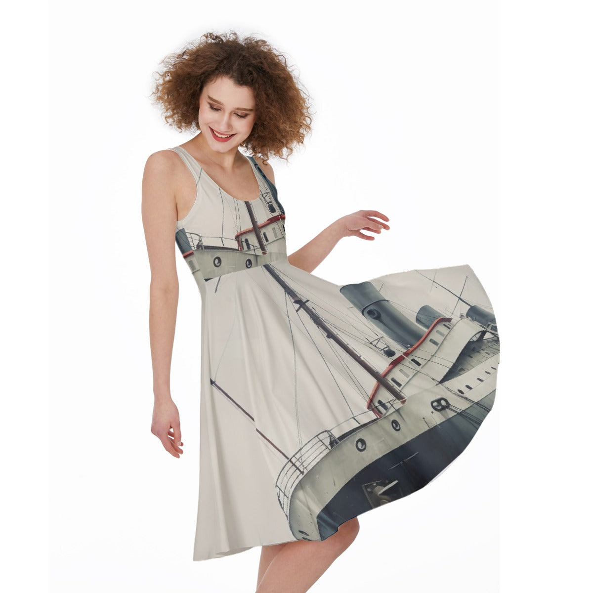 All-Over Print Women's Sleeveless Dress