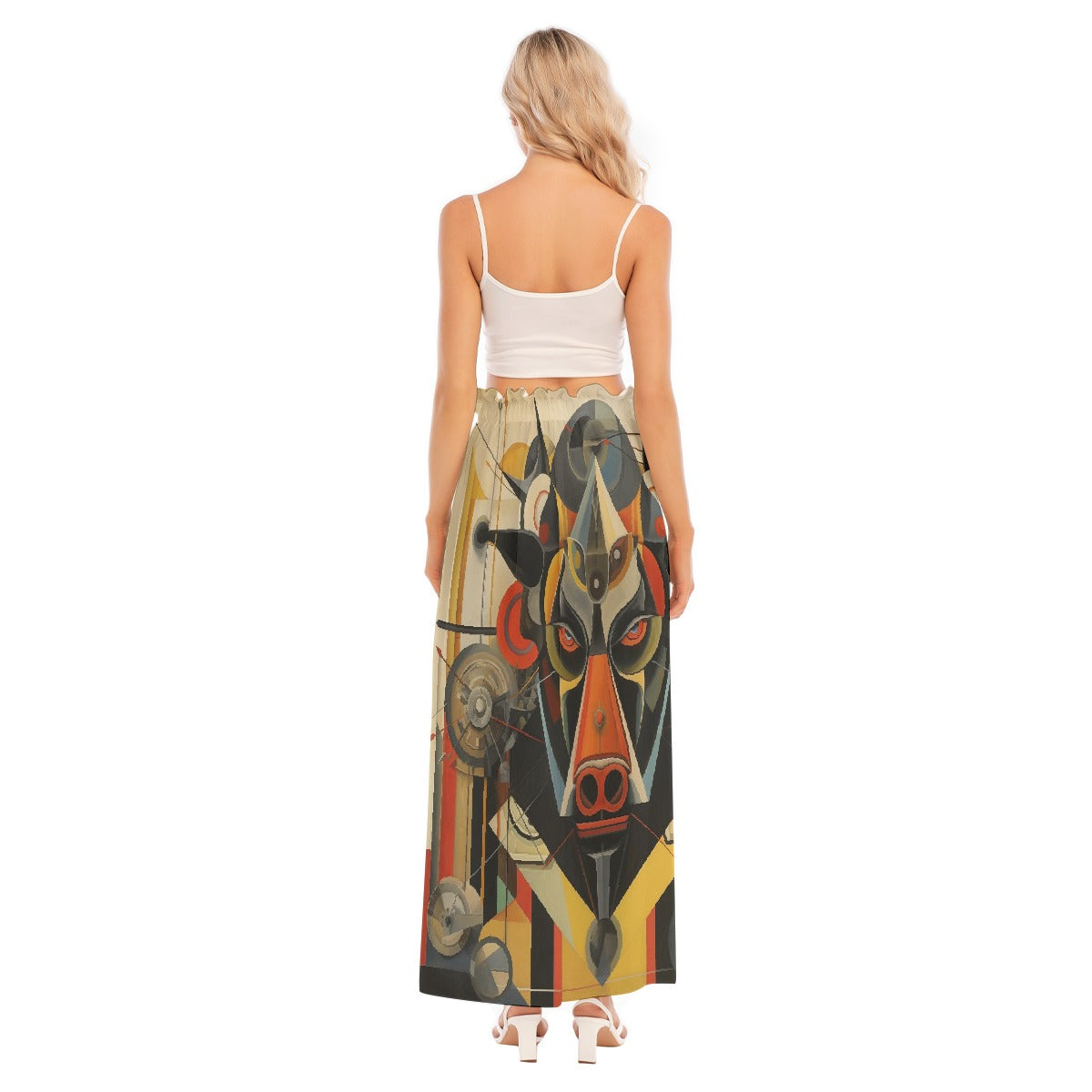All-Over Print Women's Side Split Skirt