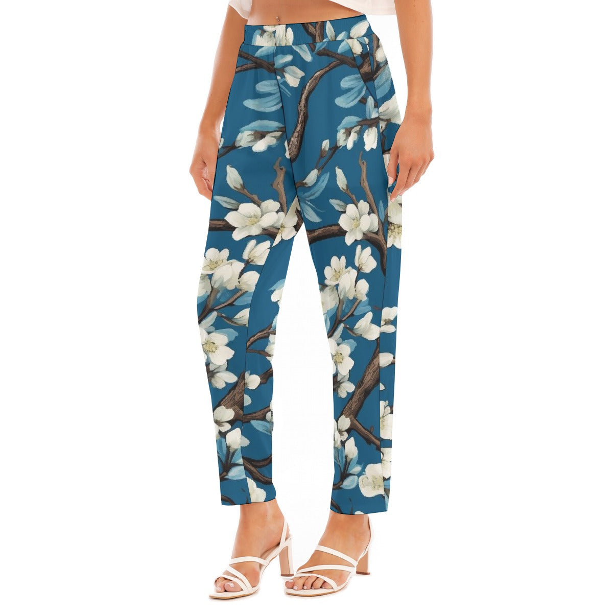 All-Over Print Women's Loose Straight-leg Pants