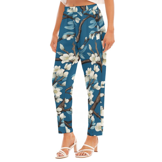 All-Over Print Women's Loose Straight-leg Pants