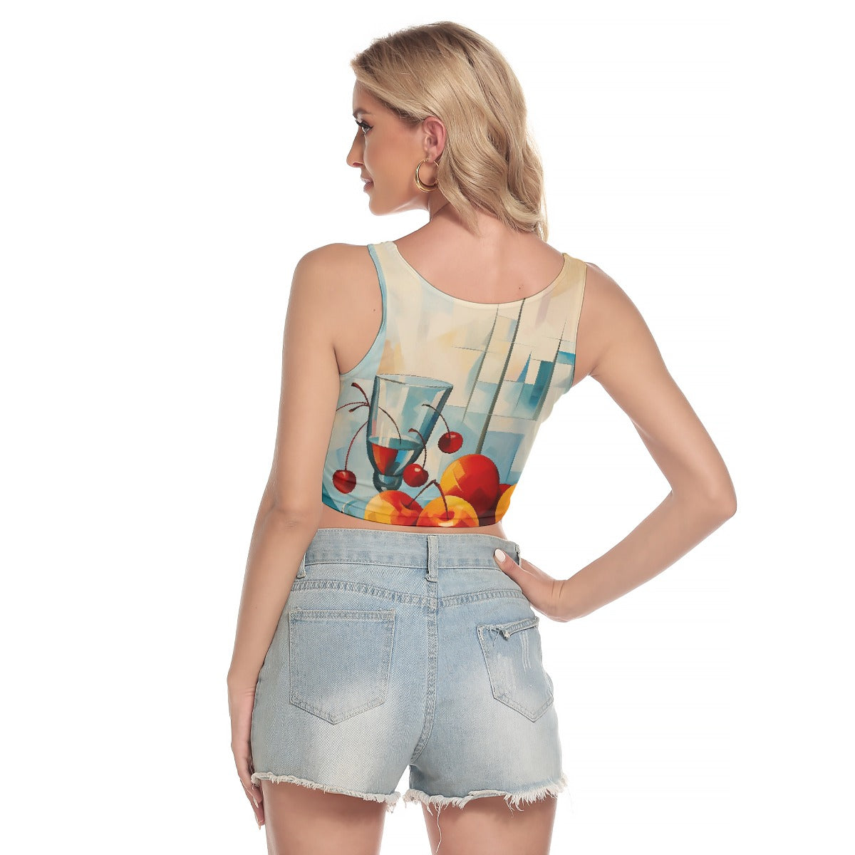 All-Over Print Women's Sport Crop Tank Top