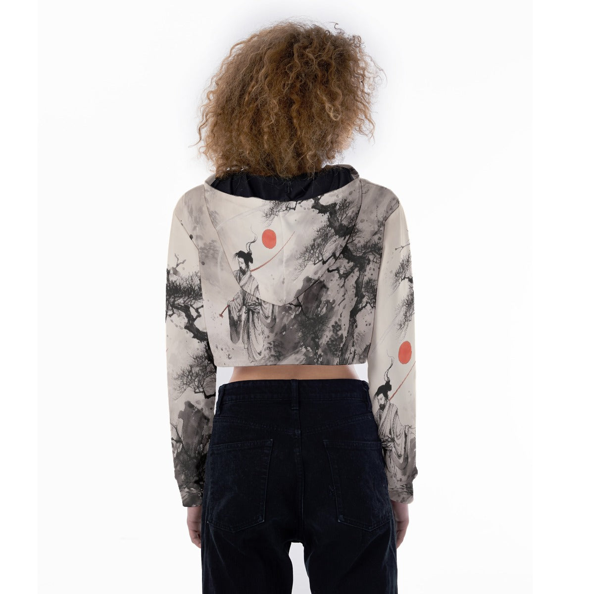 All-Over Print Women's Crop Top Hoodie