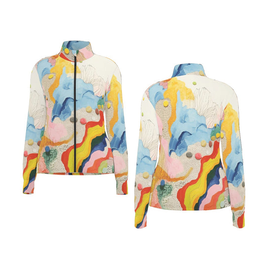 All-Over Print Women's Long Sleeve Thumbhole Jacket