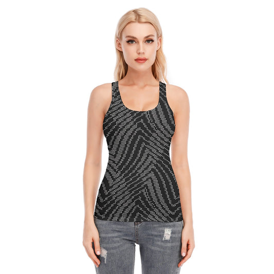 All-Over Print Women's Racer Vest | 190GSM Cotton