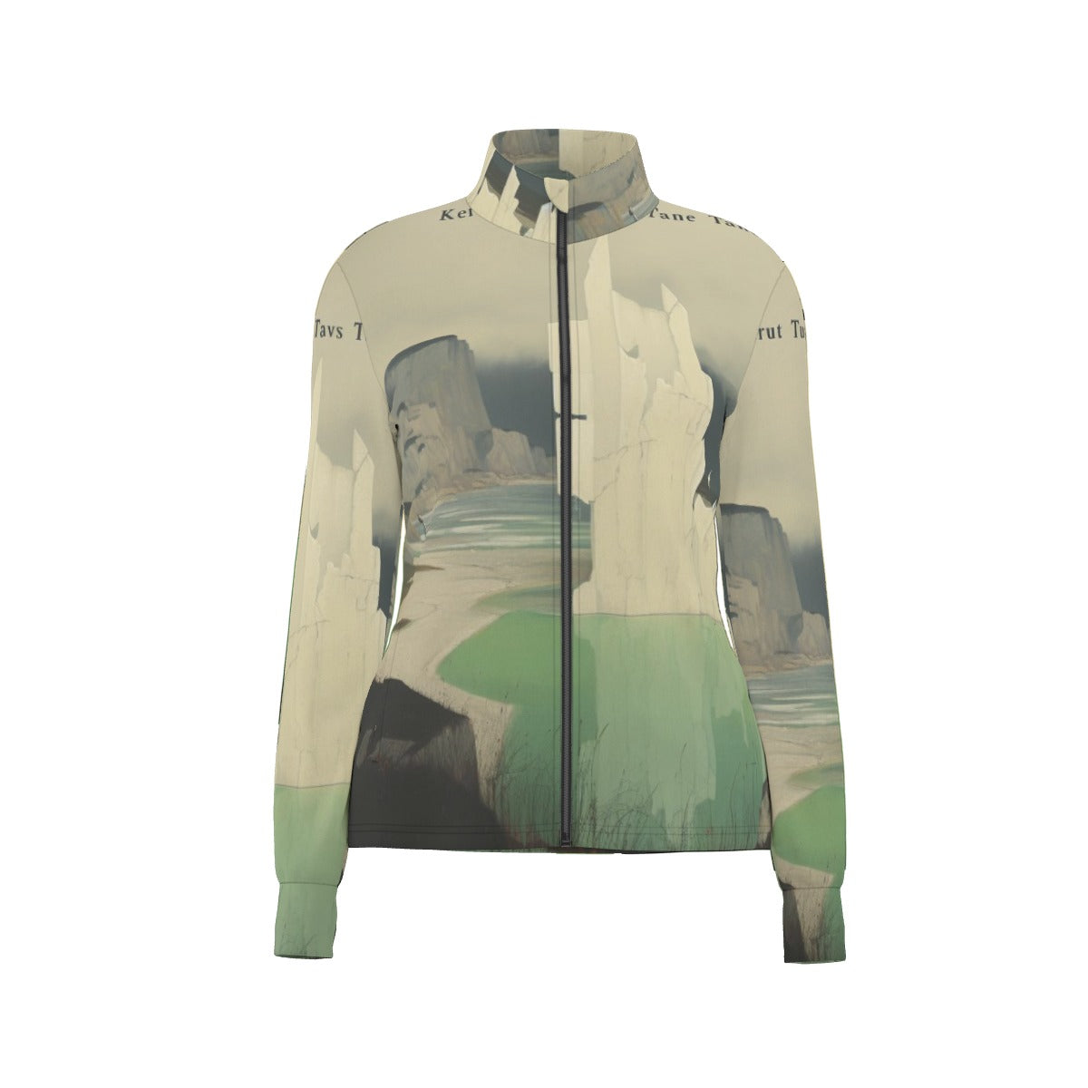 All-Over Print Women's Long Sleeve Thumbhole Jacket