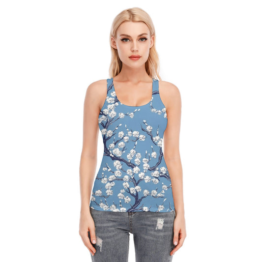 All-Over Print Women's Racer Vest | 190GSM Cotton