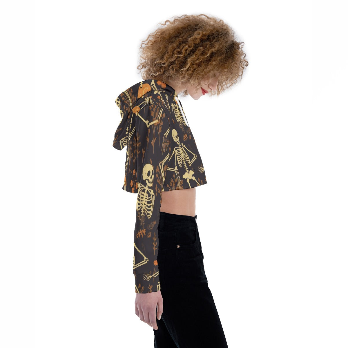 All-Over Print Women's Crop Top Hoodie