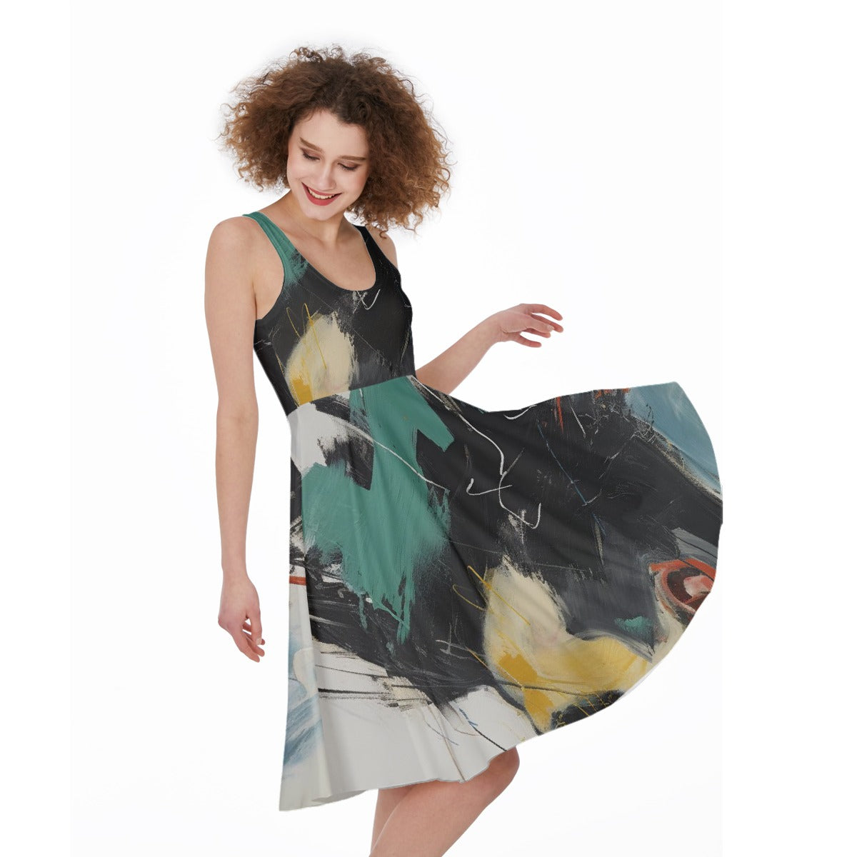 All-Over Print Women's Sleeveless Dress