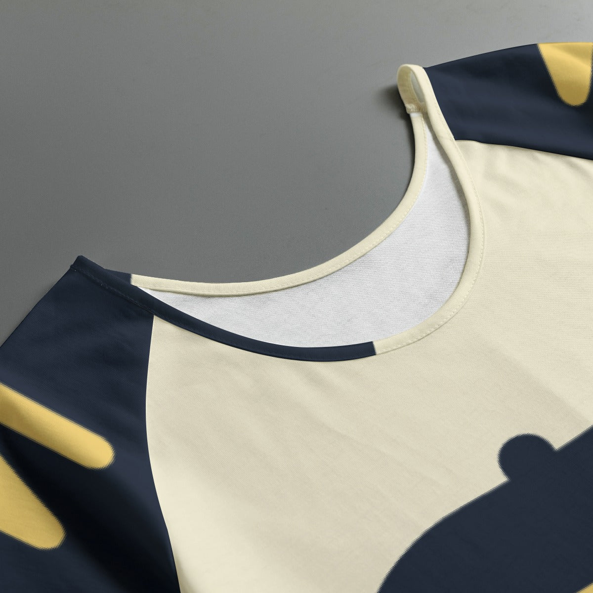 All-Over Print Women's Round Neck T-shirt With Raglan Sleeve