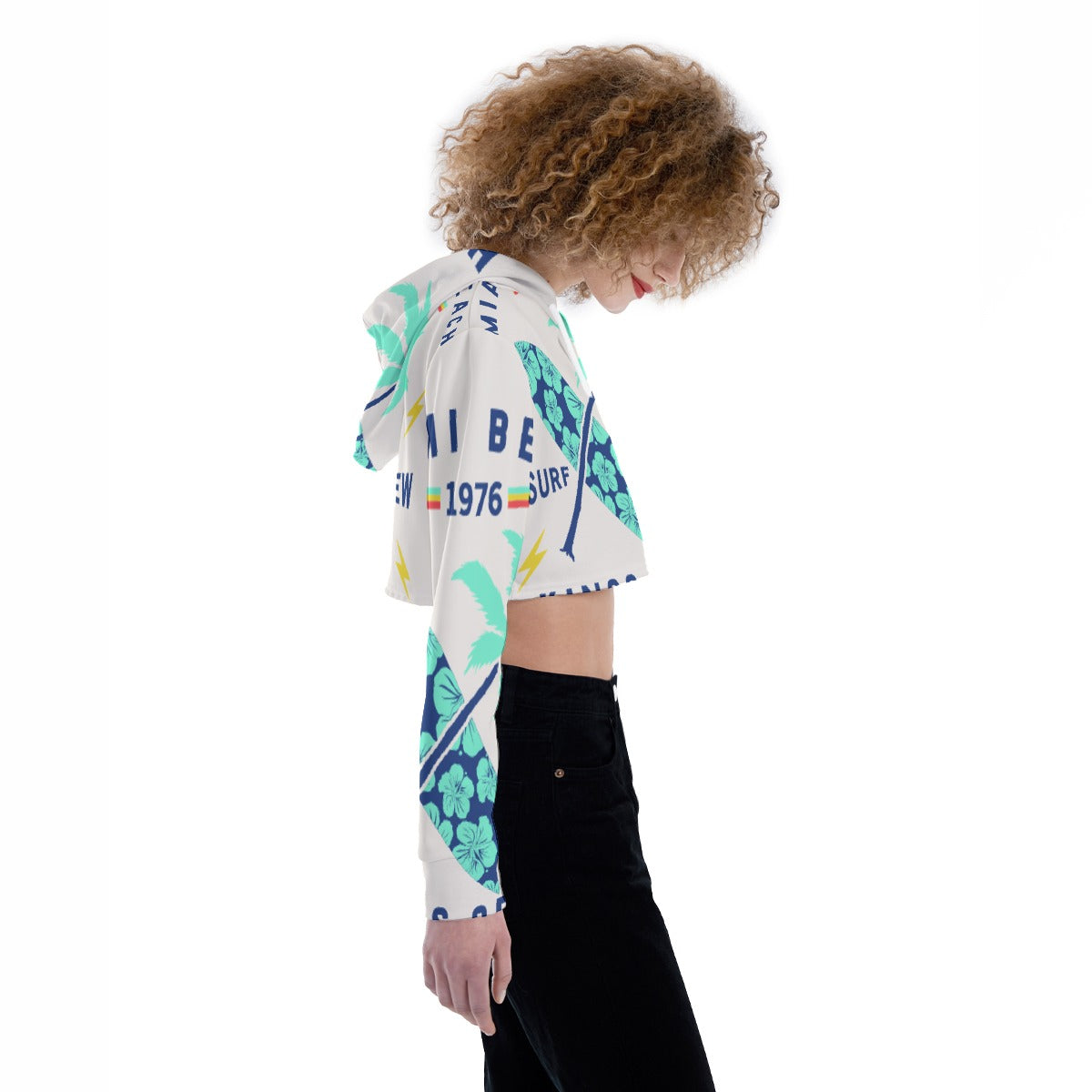 All-Over Print Women's Crop Top Hoodie