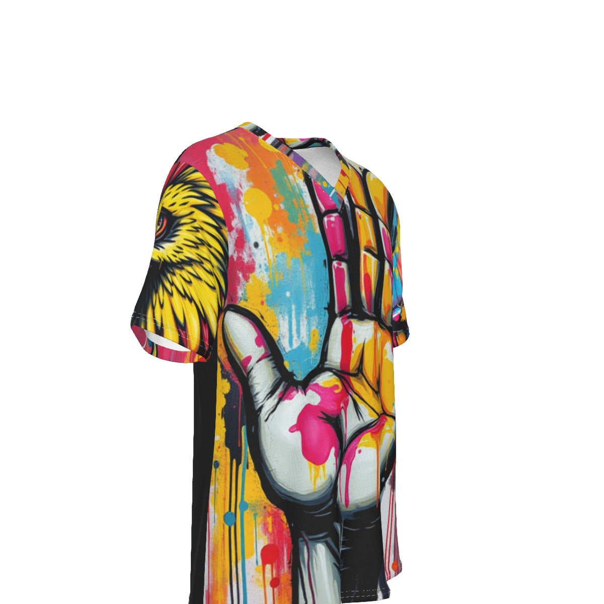 All-Over Print V-Neck T-Shirt