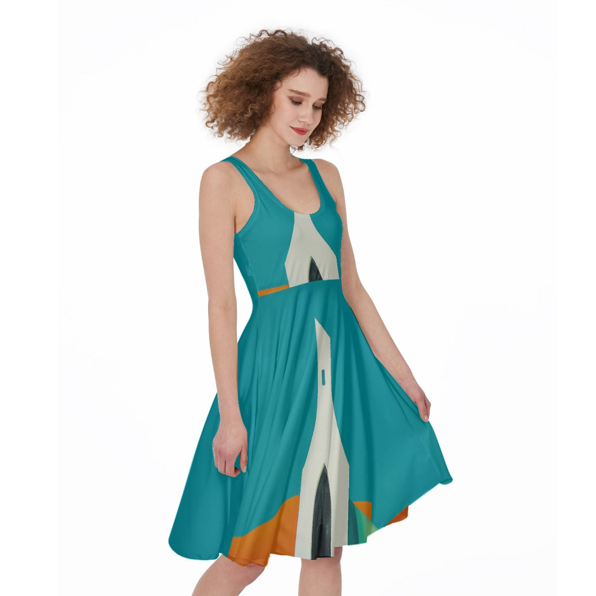 All-Over Print Women's Sleeveless Dress