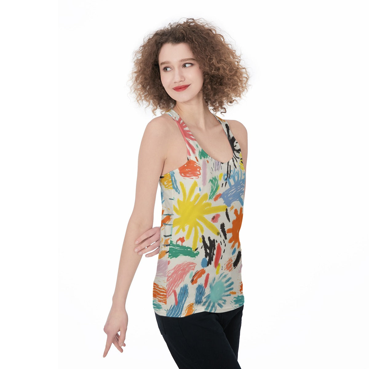 All-Over Print Women's Racerback Tank Top