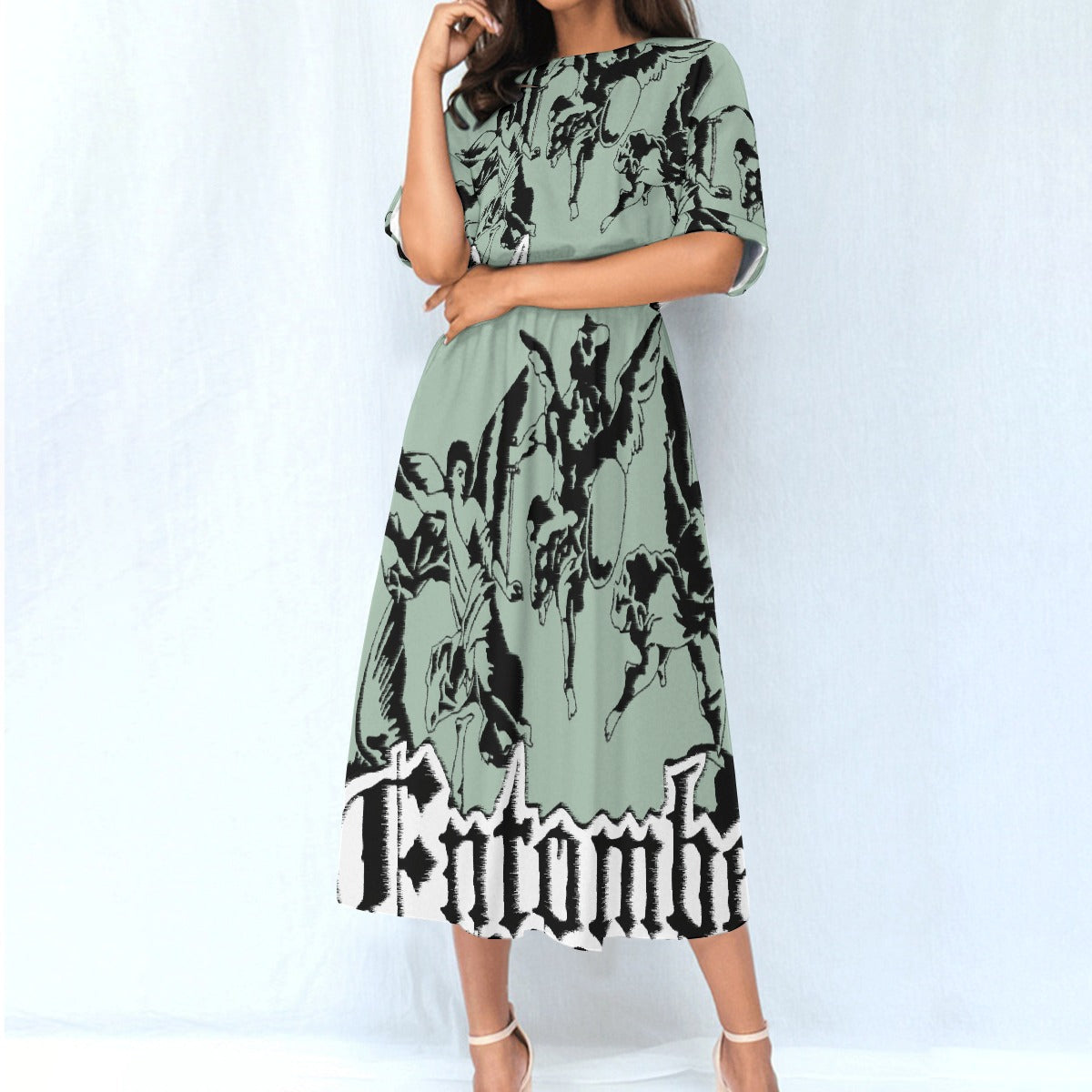 All-Over Print Women's Elastic Waist Dress