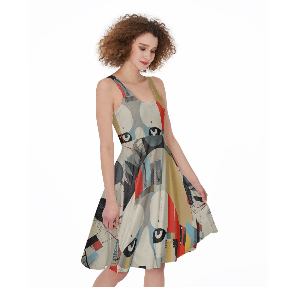 All-Over Print Women's Sleeveless Dress