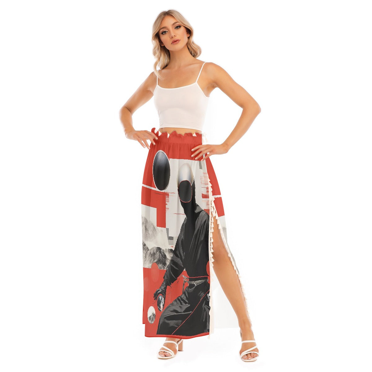 All-Over Print Women's Side Split Skirt