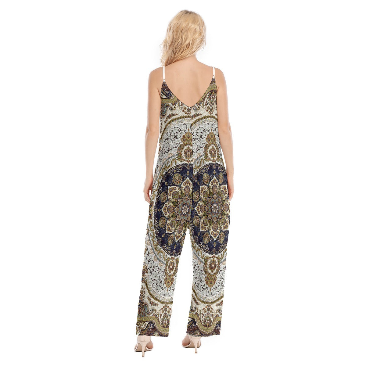 All-Over Print Women's Loose Cami Jumpsuit