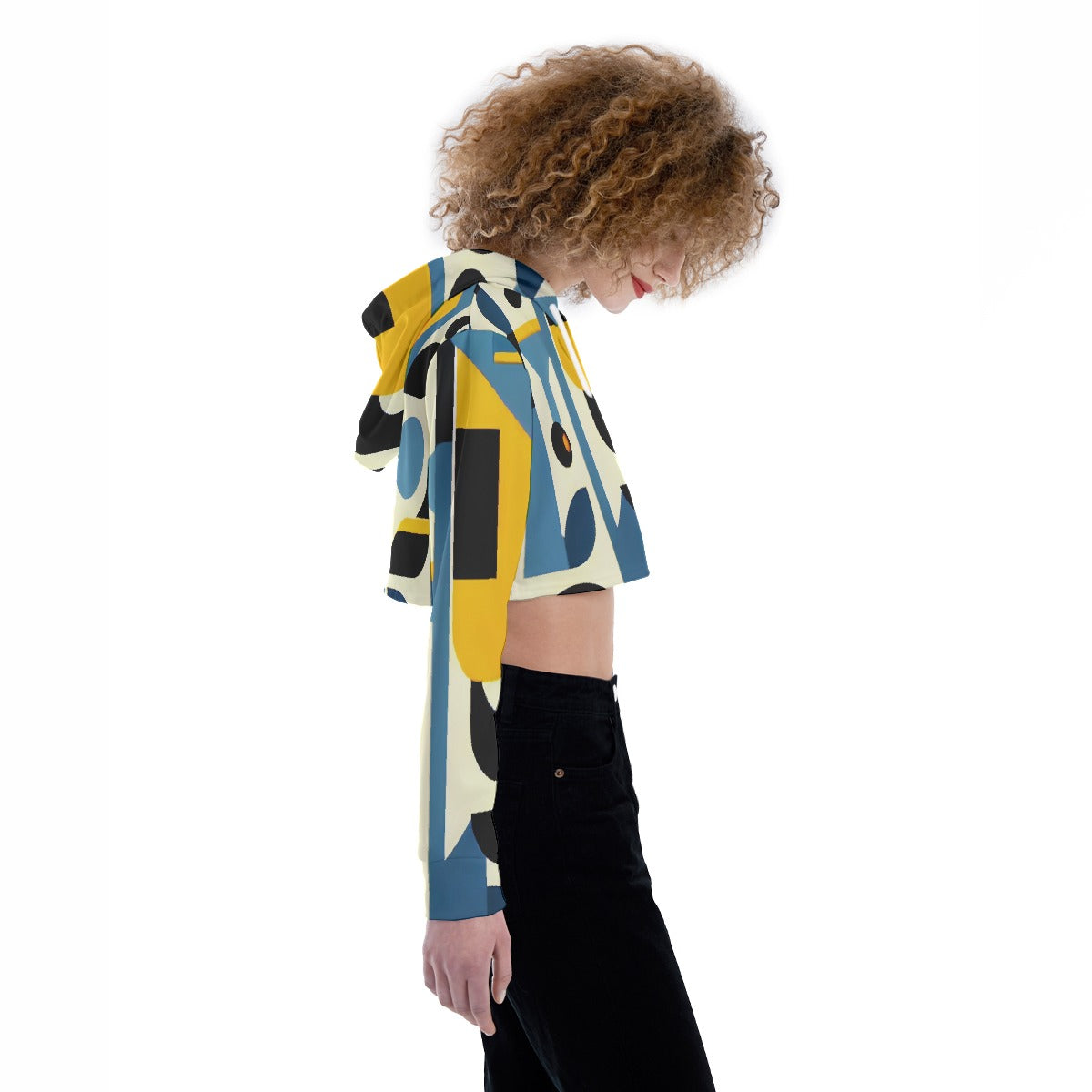 All-Over Print Women's Crop Top Hoodie