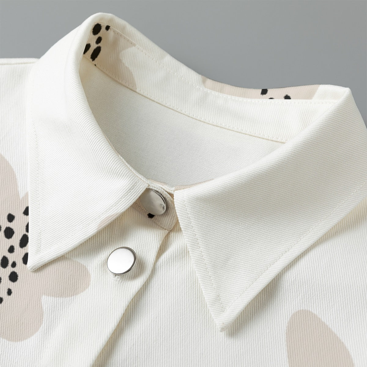All-Over Print Women's Cropped Jacket | 245GSM Cotton