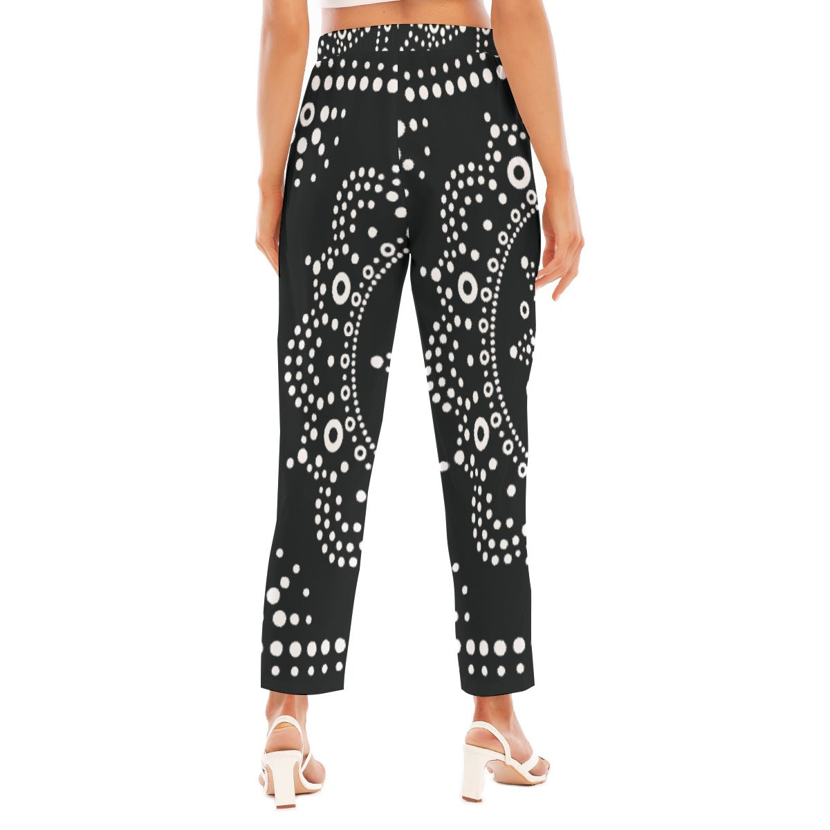 All-Over Print Women's Loose Straight-leg Pants