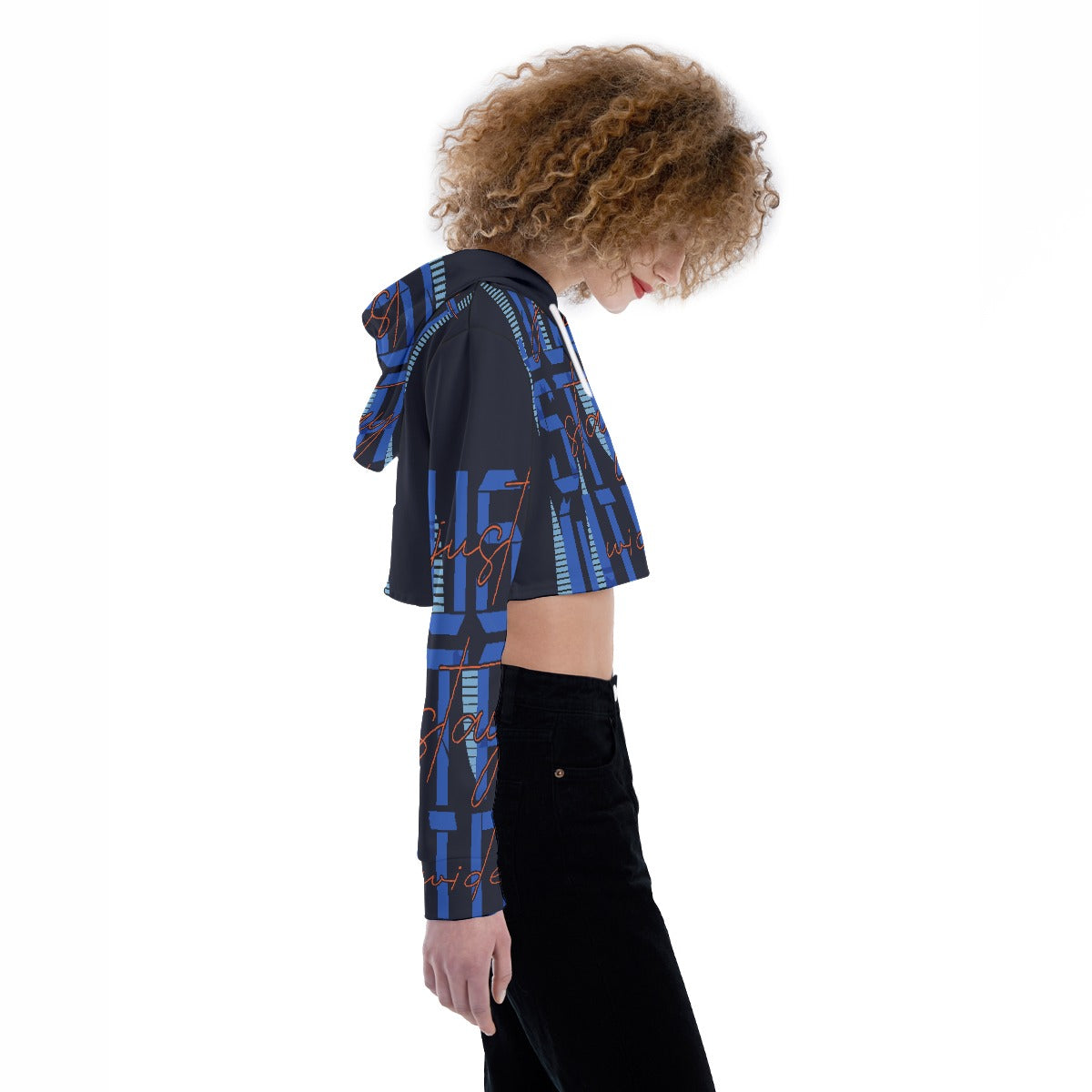 All-Over Print Women's Crop Top Hoodie
