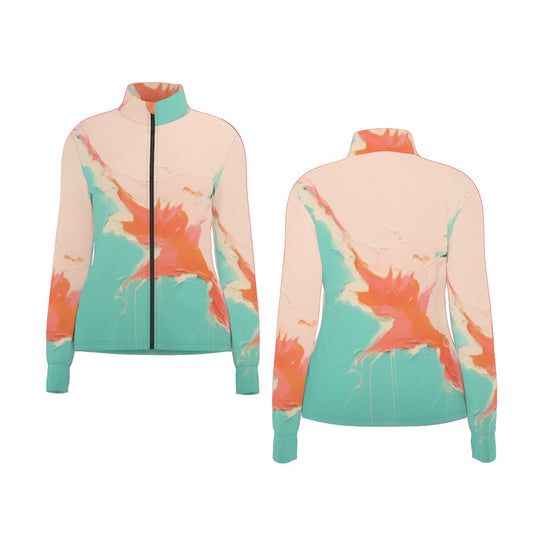 All-Over Print Women's Long Sleeve Thumbhole Jacket