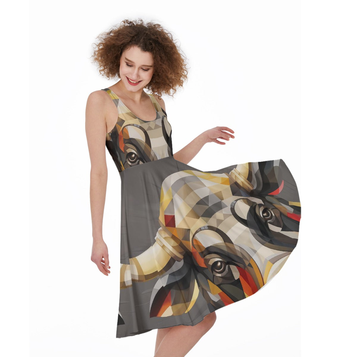 All-Over Print Women's Sleeveless Dress