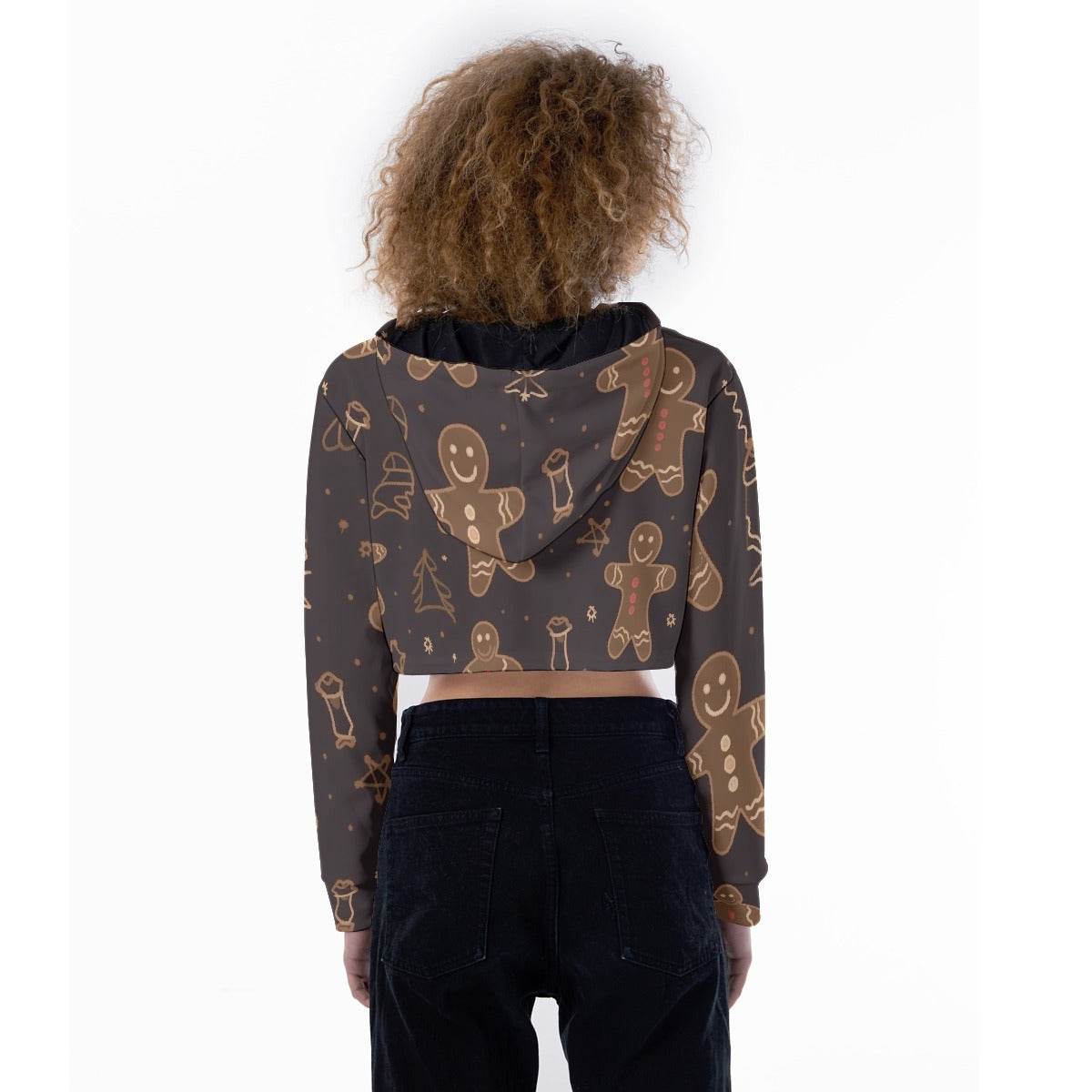 All-Over Print Women's Crop Top Hoodie