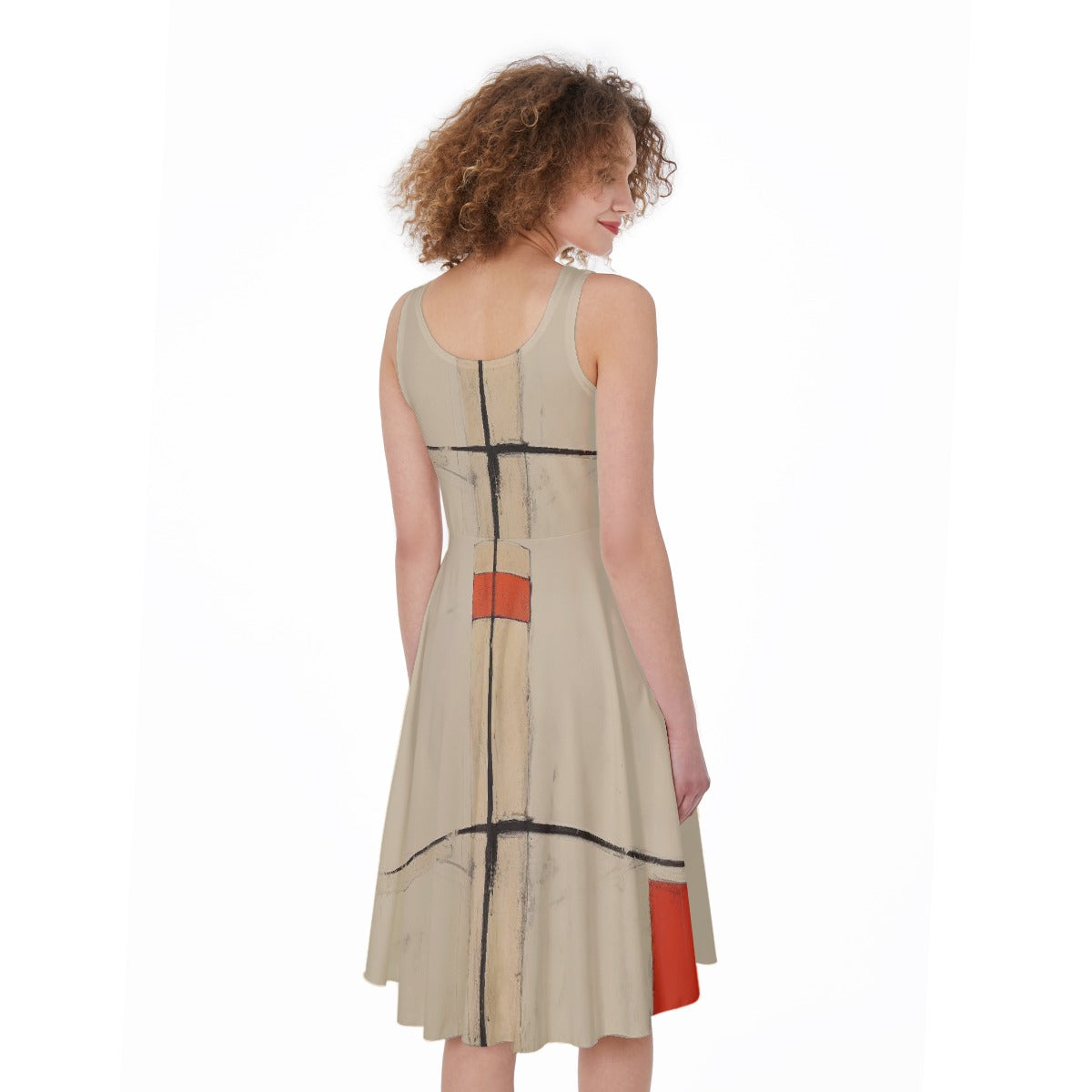 All-Over Print Women's Sleeveless Dress