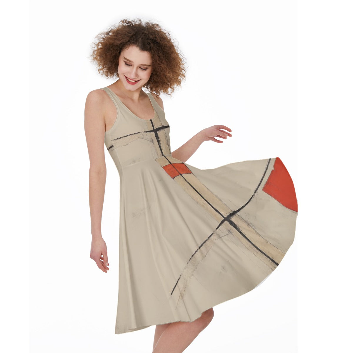 All-Over Print Women's Sleeveless Dress