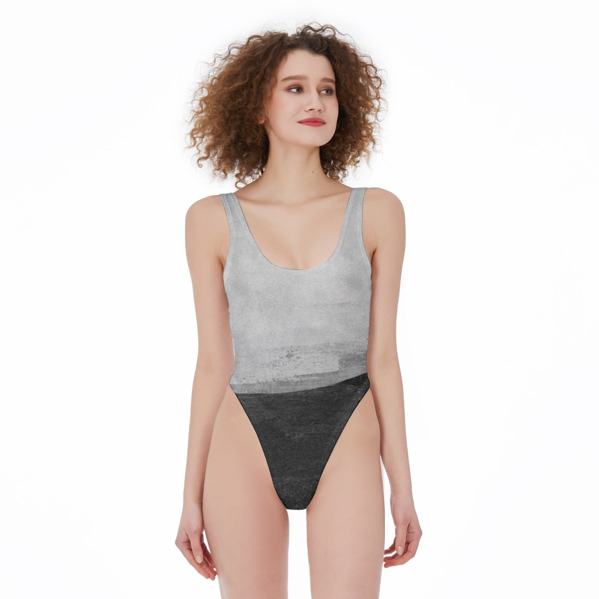 All-Over Print Women's High Cut One-piece Swimsuit