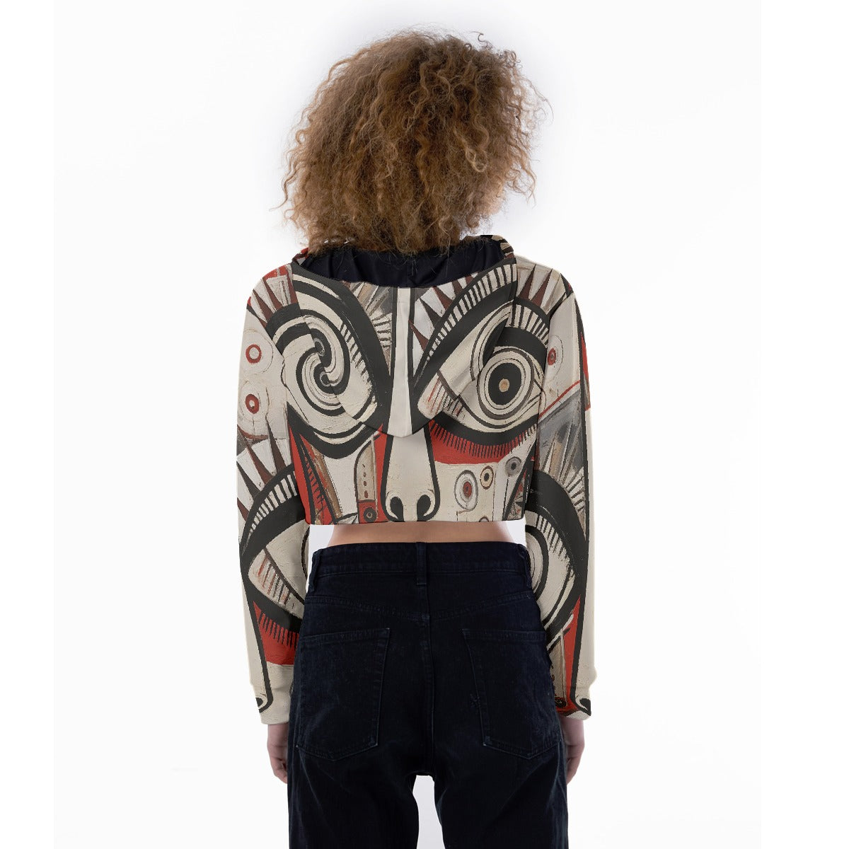 All-Over Print Women's Crop Top Hoodie