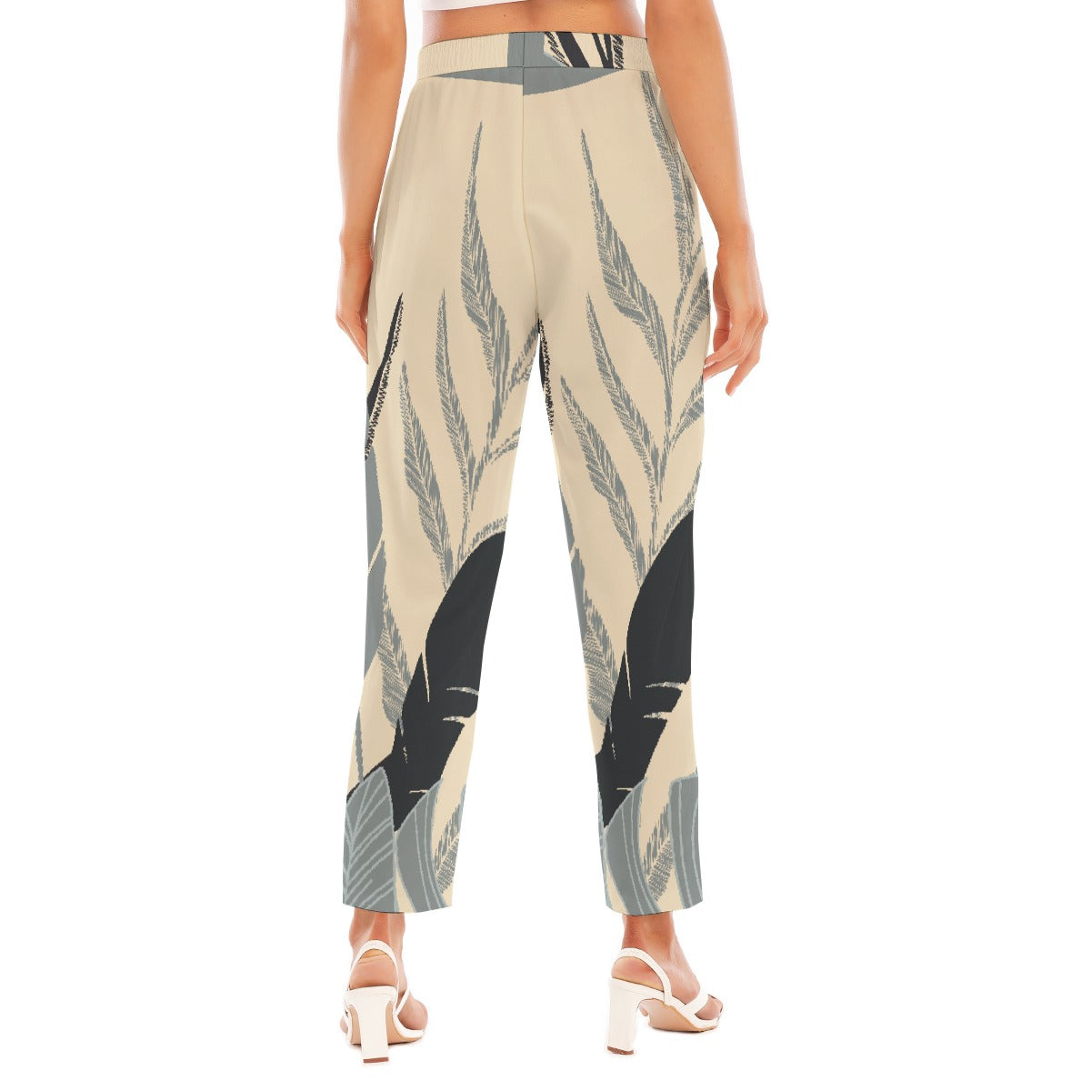 All-Over Print Women's Loose Straight-leg Pants