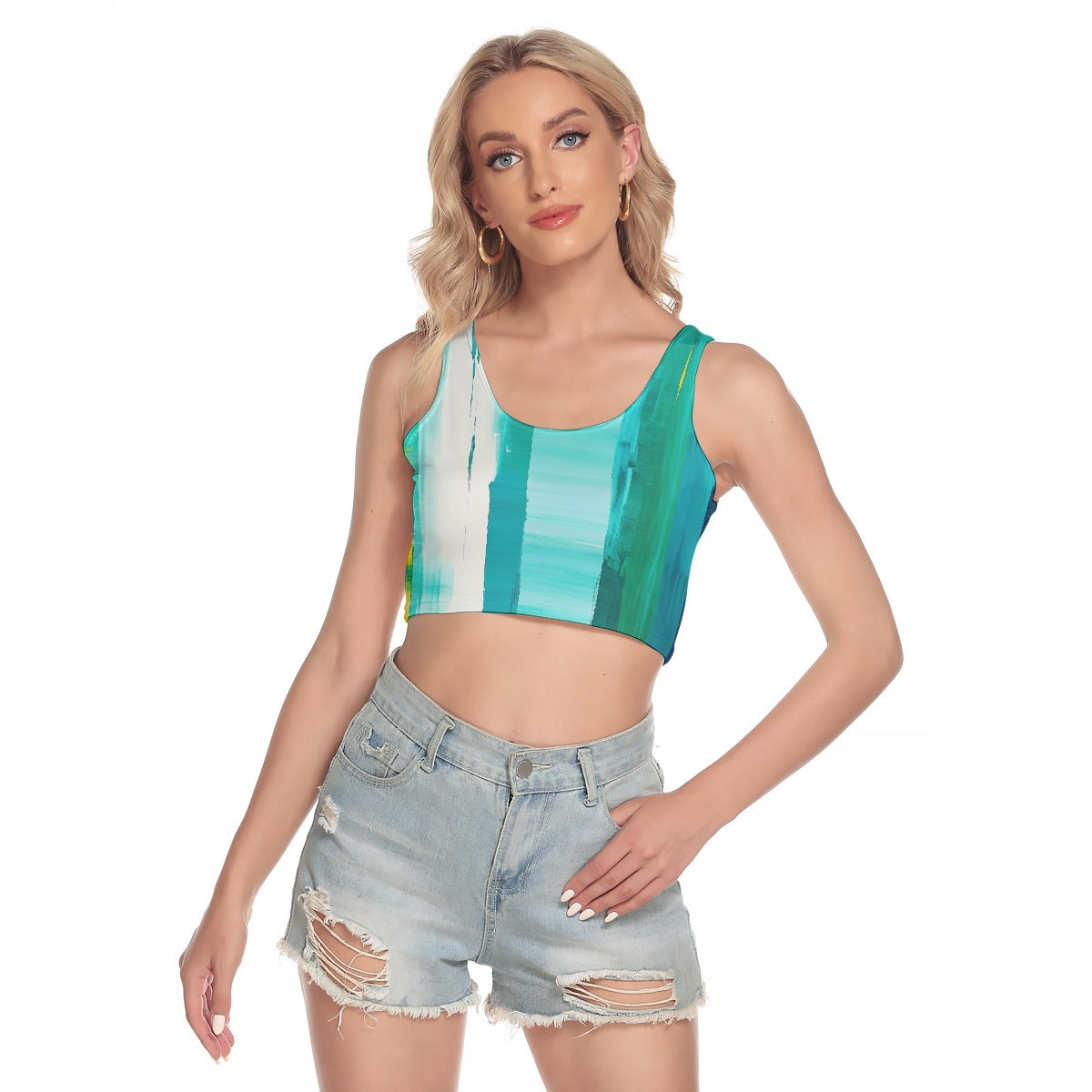 All-Over Print Women's Sport Crop Tank Top