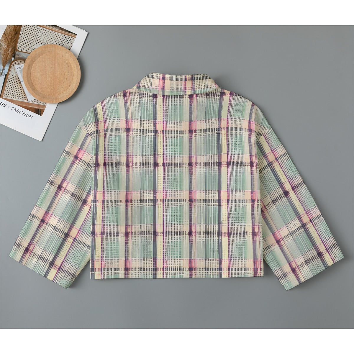 All-Over Print Women's Cropped Jacket | 245GSM Cotton