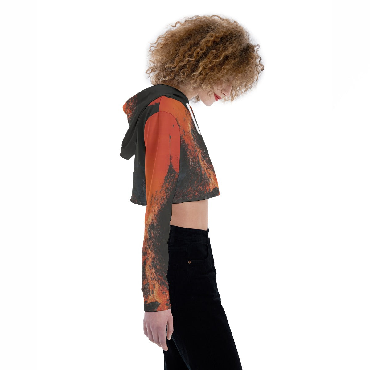All-Over Print Women's Crop Top Hoodie